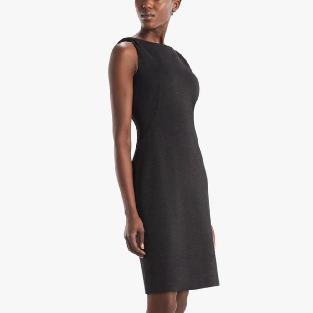 MM LAFLEUR THE LYDIA DRESS - TEXTURED PONTE - SIZE 10
